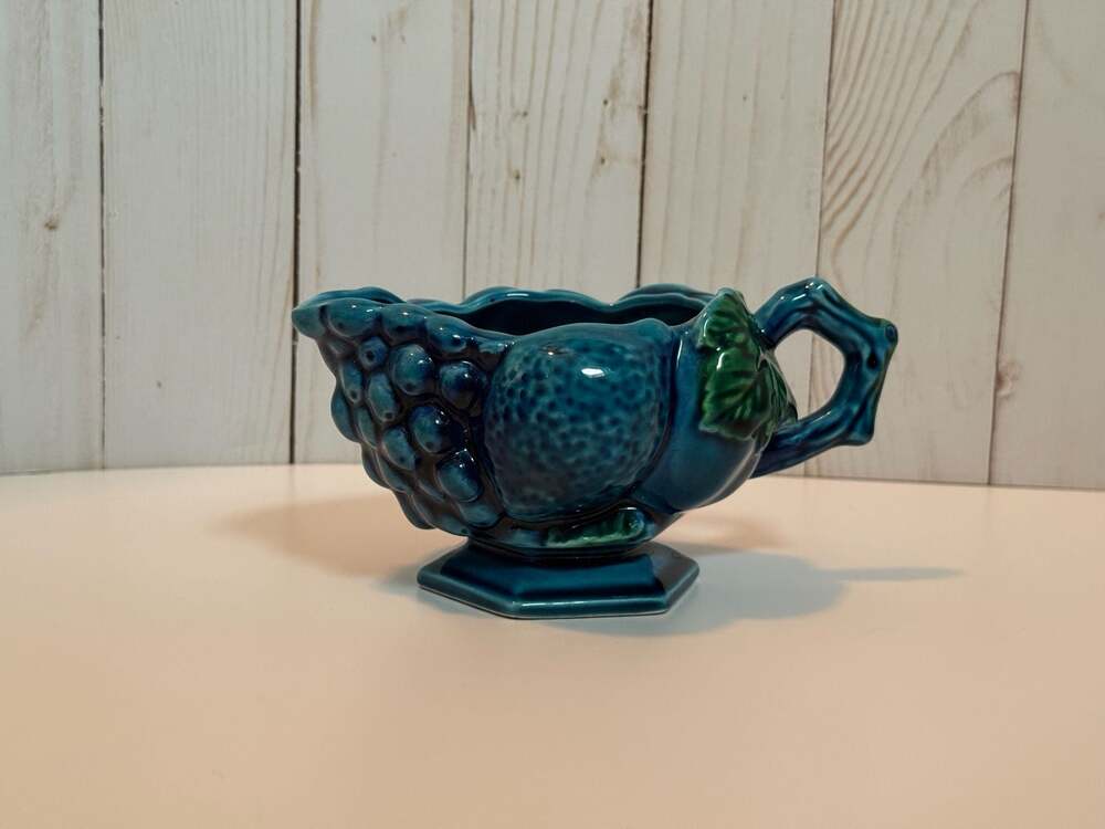 Vintage Inarco Mood Indigo Blue Ceramic Creamer Pitcher E2373